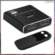 [L E U R] 8K DisplayPort Switch 2 in 1 Out/ 1 in 2 Out Display Port DP Switch Supports 8K30Hz 4K120H