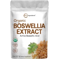 Micro Ingredients Organic Pure Boswellia Serrata Extract Powder 8 Ounce Supplement with 65% Boswelli