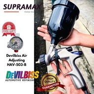 DeVilbiss Basecoat Gravity Spray Gun with DV1-B PLUS HVLP-PLUS Air Cap Nozzle Size 1.3mm  SUPRAMAX