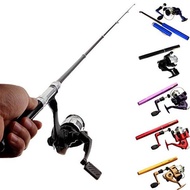 Mini Pen Appearance Fishing Rod Portable Rotating Wheel Fishing Rod 1 Piece Winter Outdoor Fishing Rod Fishing Accessories