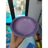 LC Purple round plate 21cm