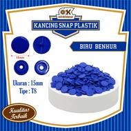 Winkidstar store - Plastic Snap Buttons Snap Colors benhurbiru Size 15mm T8 Contents 1 gross gross g