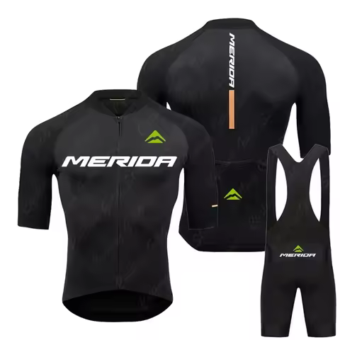 Merida Men short sleeve Jersey Summer Cycling sets Mountain Bike Shirt Breathable Bicycle Clothing R