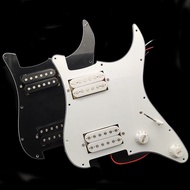 Loaded Prewired Pickguard HH with Pickups for Electric Guitar Parts Replacement 3 Ply Black