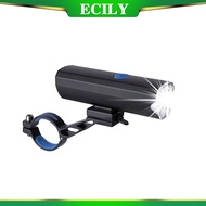 ECILY Bike Light Bicycle Highlight Front Light Mountain Bike Cycling Light USB Rechargeable Waterproof Cycling Light