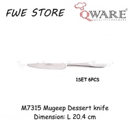 Qware 6pcs  Mugeep Deesert Knife M7315