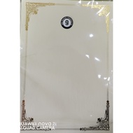 READY STOCK A4 GOLD STAMPING CERTIFICATE CARD 160GM 100'S/PACK