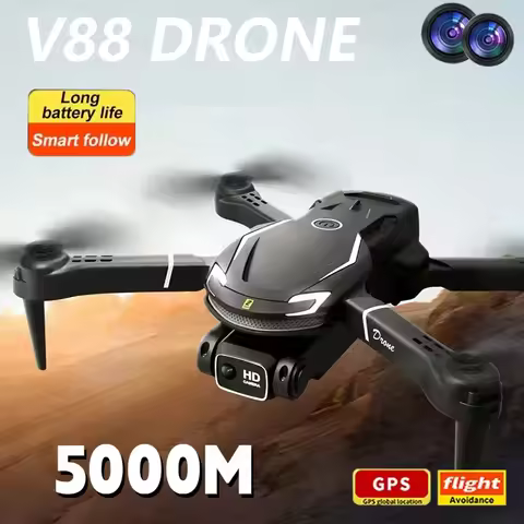 2025 New V88 Drone Professional 8K HD ESC Camera Optical Flow OA Aerial Drones Wifi RC UAV Upgraded 