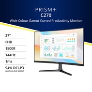 PRISM+ C270 | 27" 144Hz 1500R Curved Productivity Monitor [1920 x 1080]