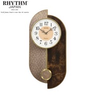 日本麗聲 西敏寺音樂掛鐘 搖擺掛鐘 木質鐘  CMJ591NR06 典雅棕色 32cm 夜間靜音