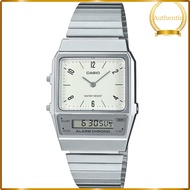 CASIO AQ-800E-7A2 Ana-Digital Watch, Budget Casio Standard, Silver/Ivory, Arabic Numeral Indexes, An