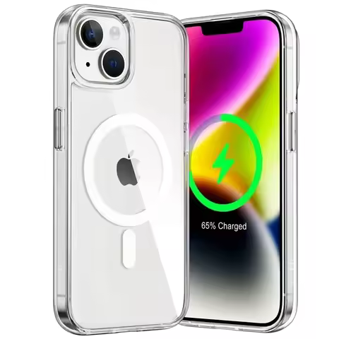 Clear Magnetic Case For Apple iPhone 13 14 11 12 15 Pro Max Plus 13 12 Mini XS Max XR 8 7 SE SE2 Wit