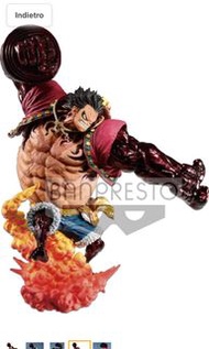 罕有 全新 海外限定版  一番賞 luffy 魯夫 四檔 猿王槍 SP配色 電鍍 緋紅色  海賊王 one piece gear 4