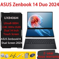 ASUS Zenbook 14 Duo 2024 ASUS Zenbook14 Dual Screen Ultra9-185H 2.8K 120Hz Dual touch screen ASUS Lingyao 14 ASUS Laptop