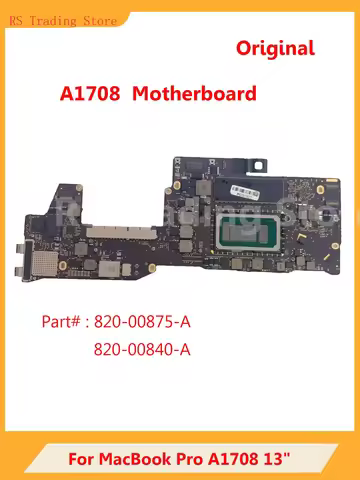 A1708 Laptop Motherboard For MacBook Pro 13" Logic Board 820-00840-A 820-00875-A i5/i7 CPU 2016 2017