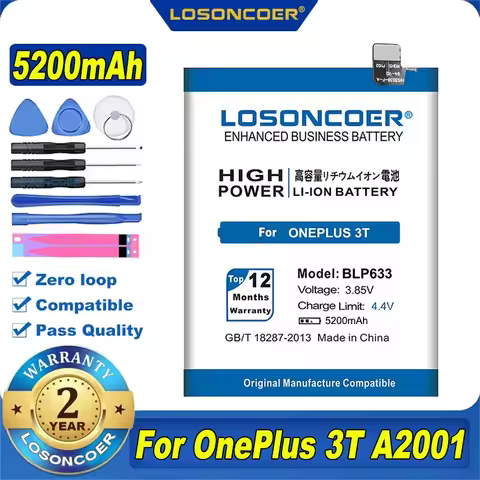 5500mAh BLP861 BLP571 BLP829 BLP827 Battery For OnePlus X 1 2 3 3T 5 5T 6 6T 7 Pro 7T 7T Pro 8 8T Pr