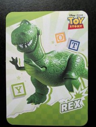 迪士尼 玩具總動員 Rex 恐龍卡