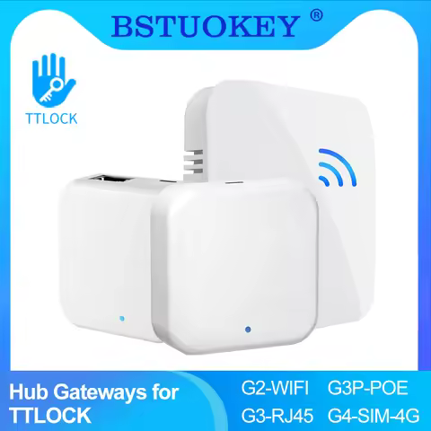 TTLock APP 4G SIM / RJ45 / POE / WIFI Hub for Bluetooth Lock TTLOCK Gateway G2 /G3 G3P G4 Smart Conv