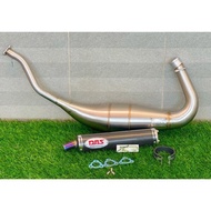 DBS THAILAND Carbon blue Ninja 2-stroke exhaust R, RR, SS TYPE PRESS (Original SENSOR NOT A STICKER)