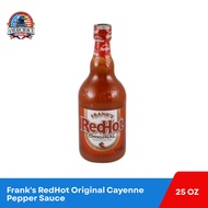 Frank’s RedHot Cayenne Pepper Sauce 25 fl oz – USA Imported Buffalo Wing Hot Sauce