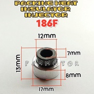 186F Insulator Injector Topi nozzle Injektor paking nojel Mesin diesel pengerak dan genset solar 186