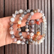 Persian striped agate bracelet. Agate Botswana (6-8-10mm grain) natural. Energy stone bracelet
