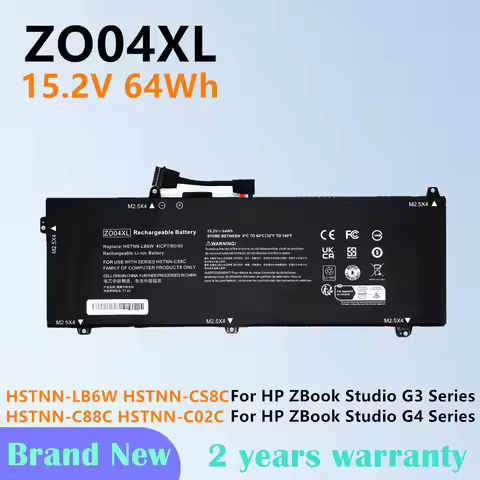 Laptop Battery For HP ZBook Studio G3 G4 Series ZO04XL ZO04 HSTNN-LB6W HSTNN-CS8C HSTNN-C88C HSTNN-C
