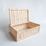 Rectangular Rattan Basket 40x27x13