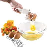 RHYTHM Egg Shell Cracker, White Plastic Egg Separator, Creative Egg Breaker For Breaking Egg