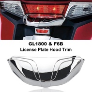 Motorcycle Accessories Chrome License Plate Hood Trim For Honda Goldwing GOLDWING GL1800 GL 1800 F6B
