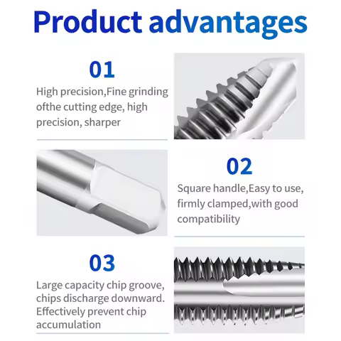 EiMoGe HSSE Metric /UN Lenthen Spiral Pointed tap M2M2.5M3M3.5M4M5M6M8M10 UNC UNF 5/16 3/8 80/100/15