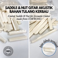 Saddle & Nut Genuine Buffalo Bone Acoustic Guitar Strong Durable