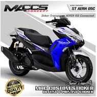 MAXDECAL ALL NEW AEROX CONNECTED 155 NVX PHILIPPINES VIBES TRANSPARENT STRIPING STICKER - NEW DESIGN
