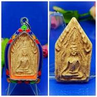 绝对稀有非常值得收藏或佩戴的圣物陶瓷土制之稀有人缘至樽战无不胜之坤平佛佛牌已包好古典復古式老铜壳(坤平将军原庙)Very rareVintageClassic Wat Palelai(An Origi