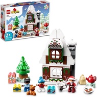 LEGO DUPLO Santas Gingerbread House 10976 Toy with Santa Claus Figure Stocking Filler Gift Idea for 