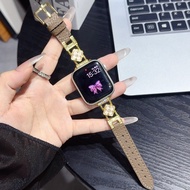 Bling Clover Leather Watch Strap For A-pple Watch Strap Series11 10 9 8 7 6 5 4 3 2 se,Ultra, iWatch