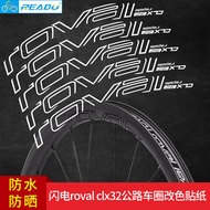 & ready. stock/Suitable for Road Bike CLX 32 Road Bike Carbon Knife Rim Wheel Set Rim Sticker CLX Wh