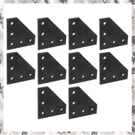 (CUHV) 10Pcs 2020 L Shape Joint Plates Corner Bracket for Aluminum Extrusion Profile Enhanced Stabil