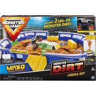 Monster Jam, Monster Dirt Arena 24-Inch Playset with 2lbs of Monster Dirt and Exclusive 1:64 Scale