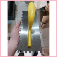 ✲ ◪ ▥ Creston Plastering Trowel With Teeth , PVC Handle (Palitada)