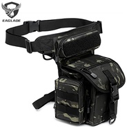 Eaglade Tactical Leg Bag In Black CP Waterproof XHBLLP1003