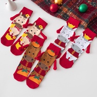 原创马年大红袜趣味牵手袜女袜马上暴富中筒袜新年袜子Original Horse Year Red Socks Fun Hand Socks Women's Socks Horse guaixifufu