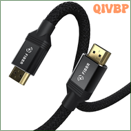 QIVBP FIBBR HDMI 2.1-Compatible Cable 48Gbps Digital for Xiaomi Mi para TV Box PS5 PS4 8K 2.1 4K 2.0 Splitter 8K/60Hz Cables VMZIP