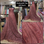 Sequin Striped Root Tulle Brocade Tile Fabric D 3 No. 8