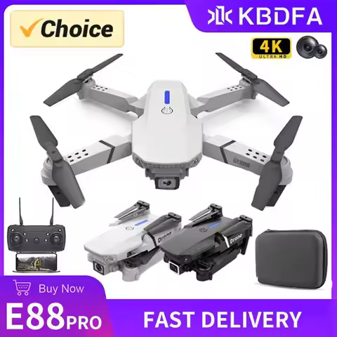 KBDFA 2023 New E88 Pro WIFI FPV Drone Wide Angle HD 4K 1080P Camera Height Hold RC Foldable Quadcopt