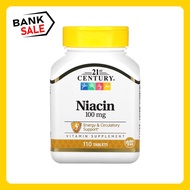 21st Century, Niacin, 100 mg, 110 Tablets