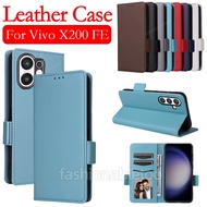 For Vivo X200 FE Flip Leather Phone Case For Vivo X200 FE X200FE X200promini X200s X200Ultra VivoX20