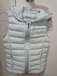 FILA 白色羽絨背心 140/64