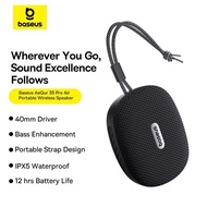 Baseus AeQur 35 Pro Air Portable Wireless Speaker Sound Bluetooth 5.4 40mm Driver IPX5 Waterproof