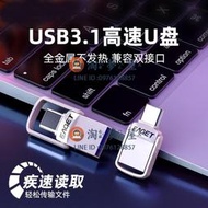 隨身碟U盤迷你金屬優盤高速手機電腦兩用32G內存usb3.1【淘夢屋】